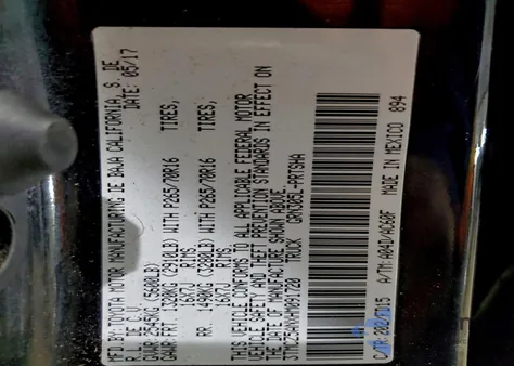 2017 Toyota Tacoma Double Cab from USA, damaged, VIN 3TMCZ5ANXHM091720